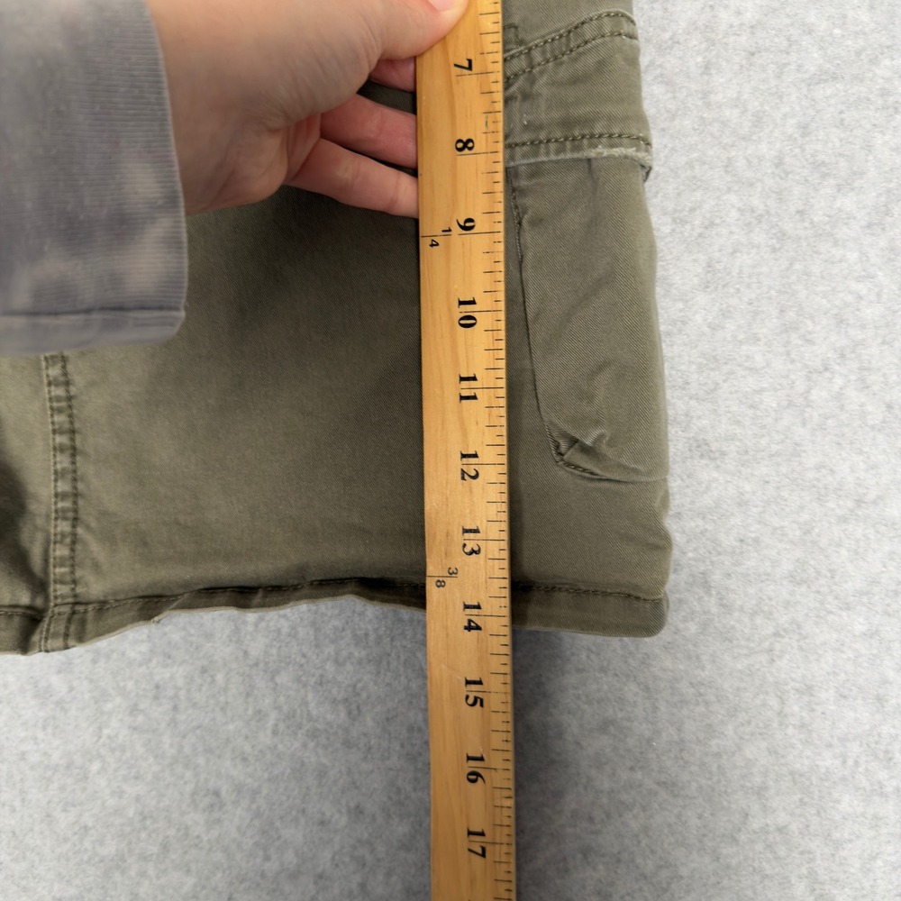 Lucky Brand Clothing Cargo Mini Skirt Green Size 6 Utility Pockets Army Combat - Picture 3 of 9